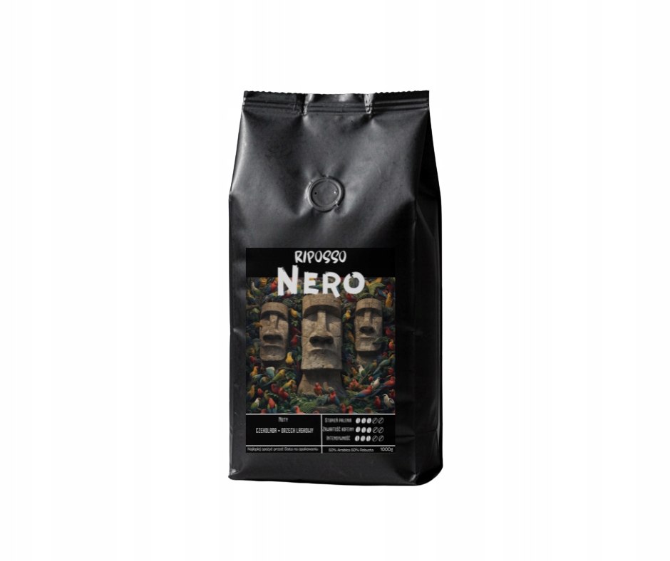 Riposso Nero 1kg kawa ziarnista 50% Arabica 50% Robusta