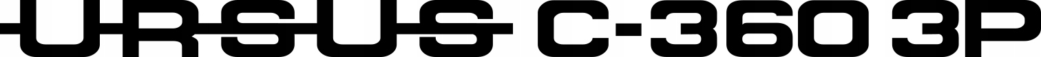 

Naklejka na ciągnik Napis Ursus C-360 3P 66x4cm