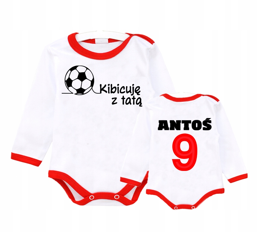 Komplet KIBIC POLSKA DWUSTRONNY NADRUK IMIĘ r.98 Rozmiar 98