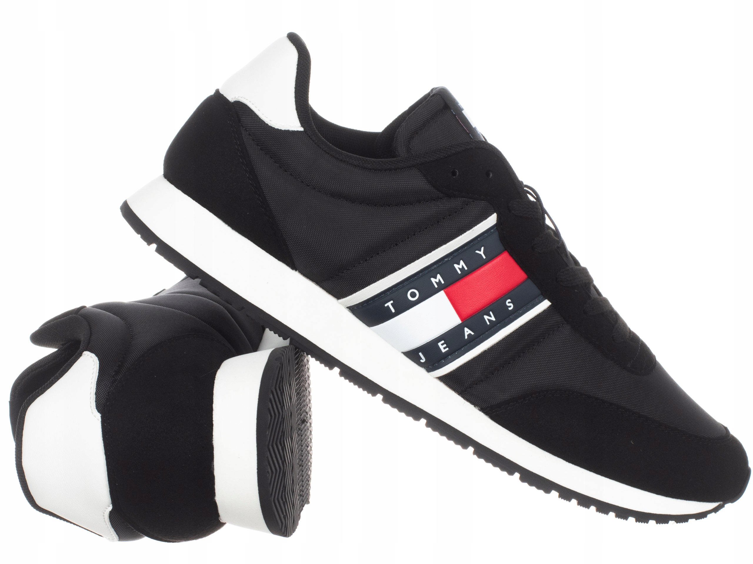 Tommy Jeans Pánské Boty černé nízké tenisky pohodlné módní klasické