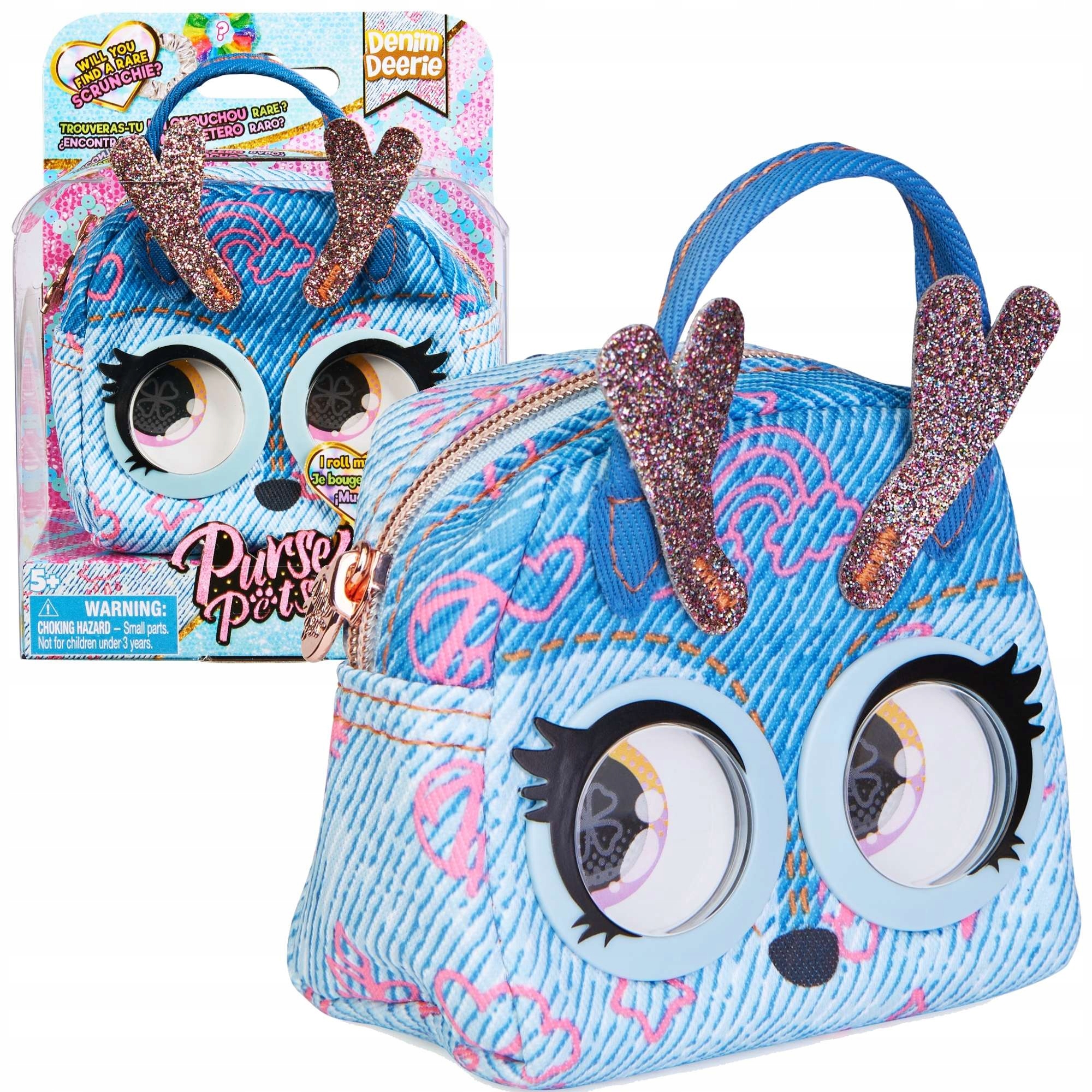

Purse Pets Jeleń Denim Deerie Mała Torebka Brelok