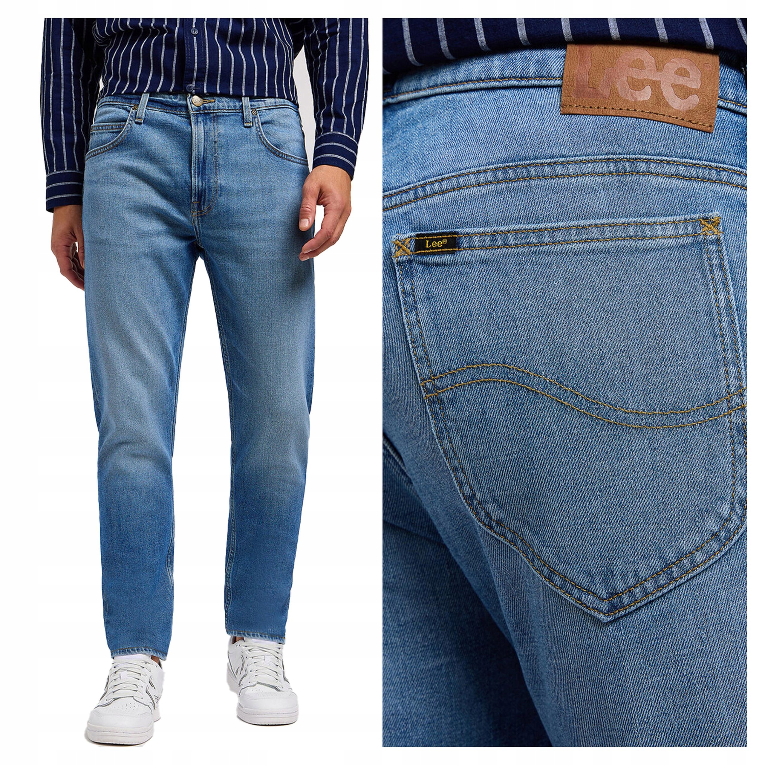 Pánské jednoduché džínové kalhoty Lee Rider 32/34