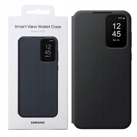 Originální Pouzdro Samsung Galaxy A35 5G Smart View Wallet Case Černé