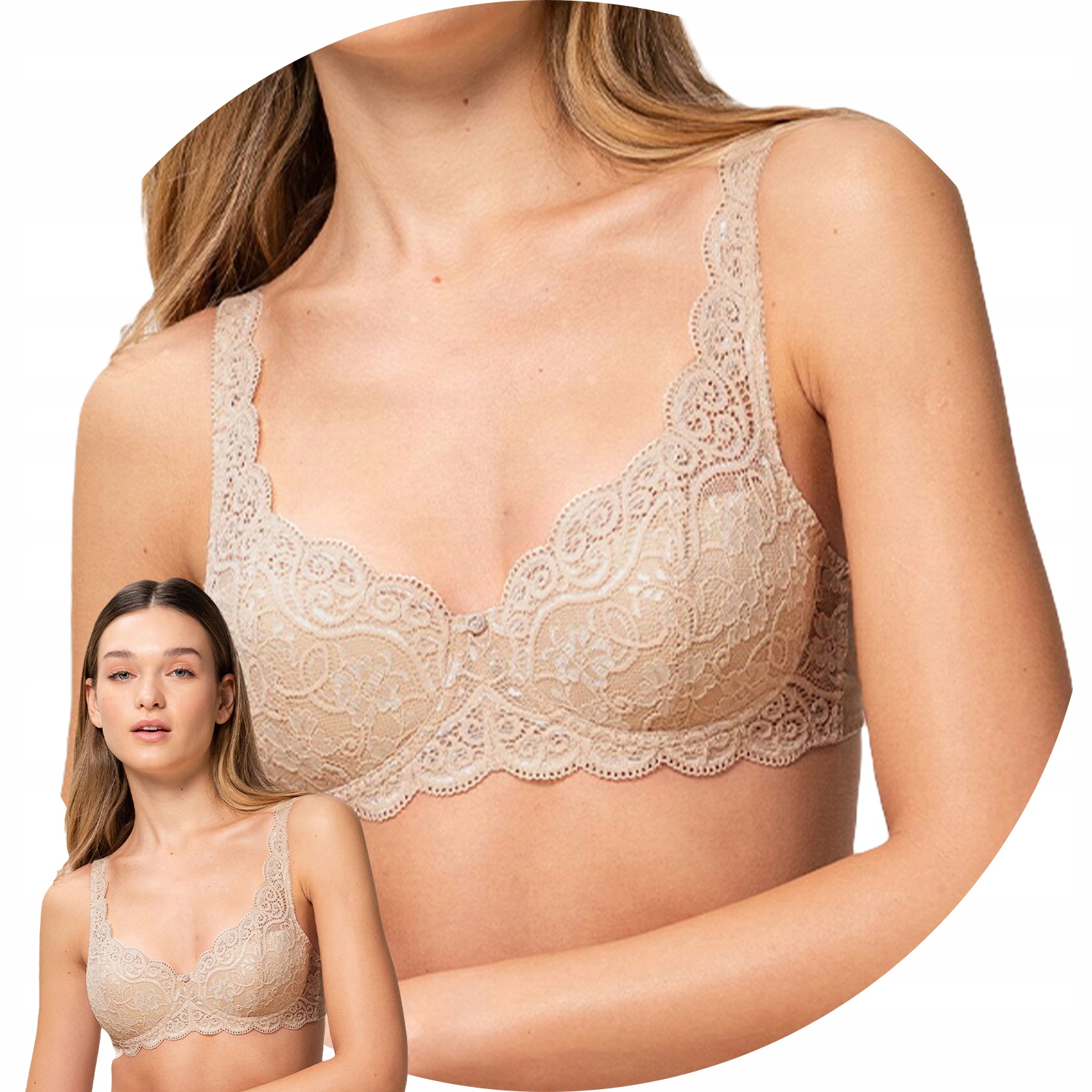 Triumph 10166798 Amourette 300 Whp X béžová 70D Vyztužená podprsenka