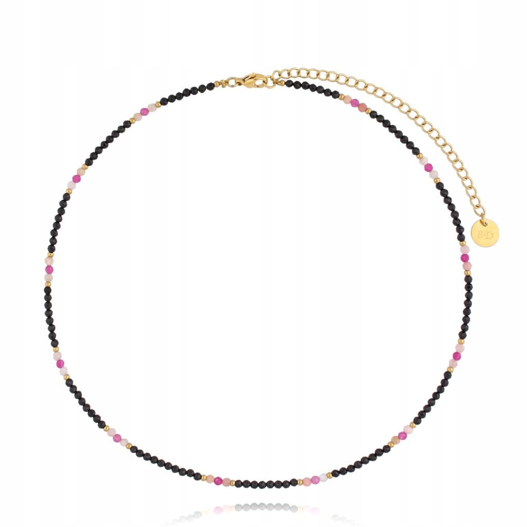 Dámský černý náhrdelník By Dziubeka 44 cm