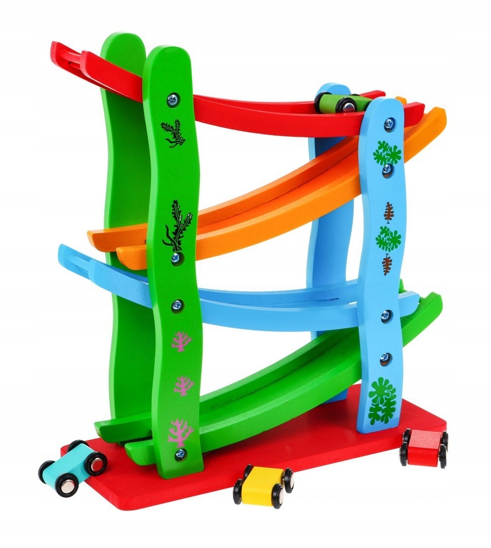 Drewniana tor dla autek dla dzieci auto resoraki Marka Ramiz