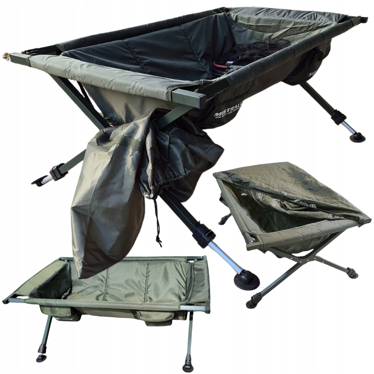 Mata Karpiowa Kołyska Duża Bezpieczna z Coverem Mistrall 120x70x45/55cm