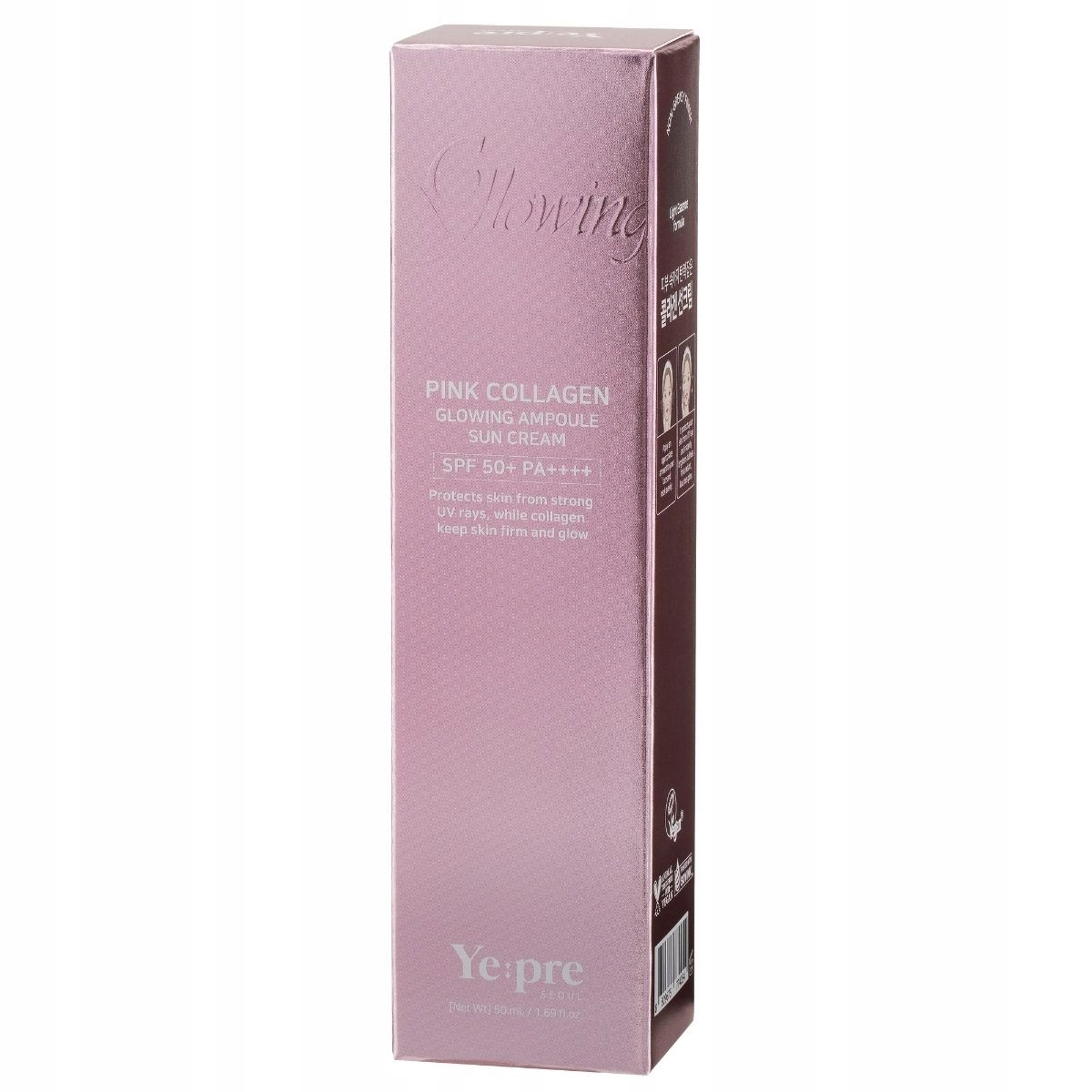 Yepre Pink Collagen Ochronny krem przeciwsłoneczny SPF50+