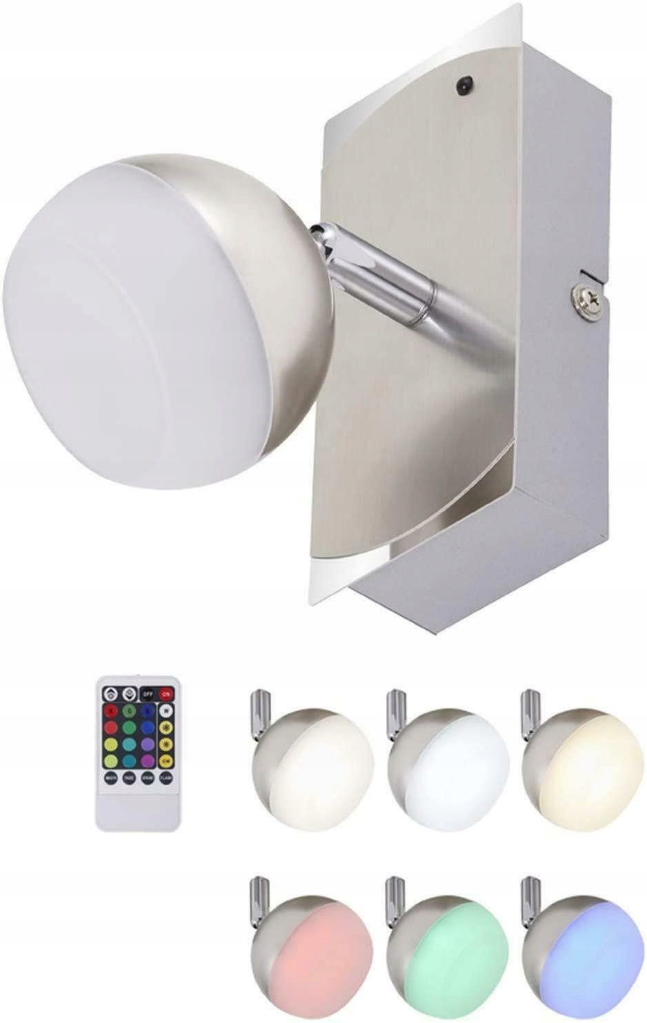 

Kinkiet regulowany Led Rgb z pilotem