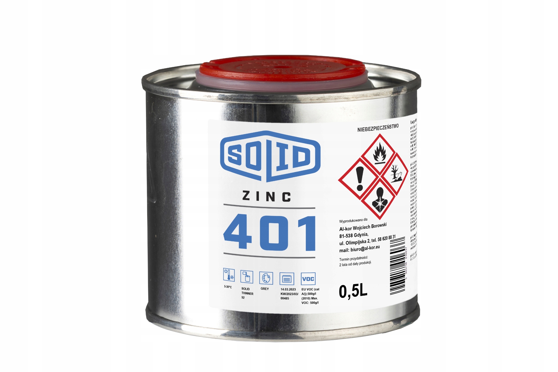 Barva barva Pozink za studena, galvanizace 0,5L