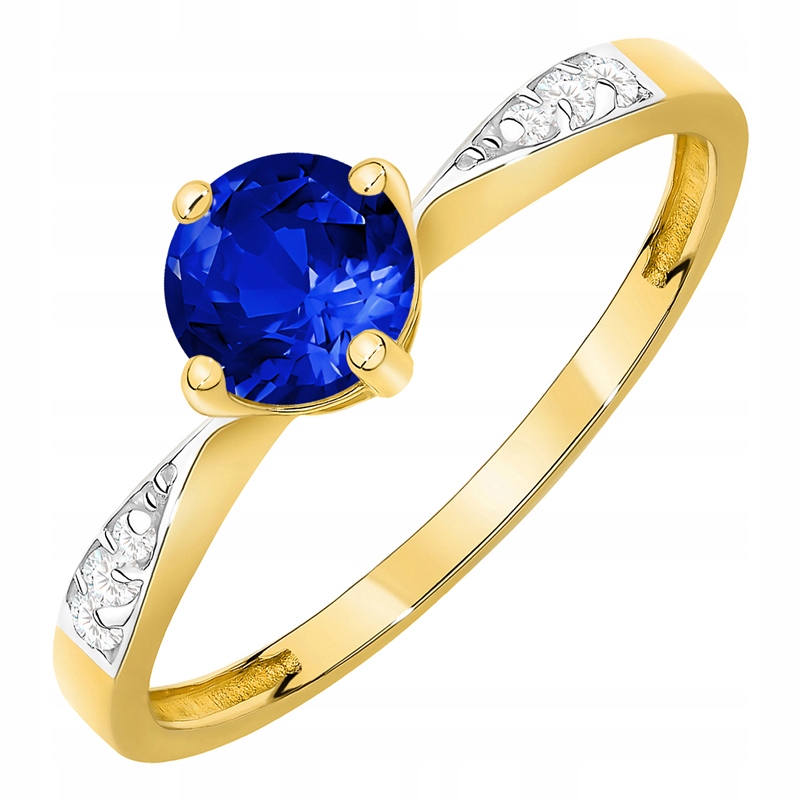 Zlatý Prstýnek Zásnubní pr 585 Zirkony vel. 15