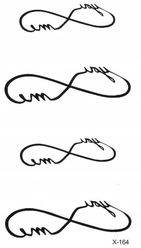 

Tatuaż zmywalny znaki nieskończoności infinity