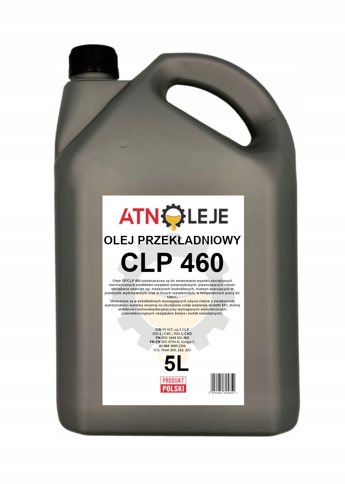 Olej przekładniowy Sp/clp 460 5L Transol 460 VG460 EP460