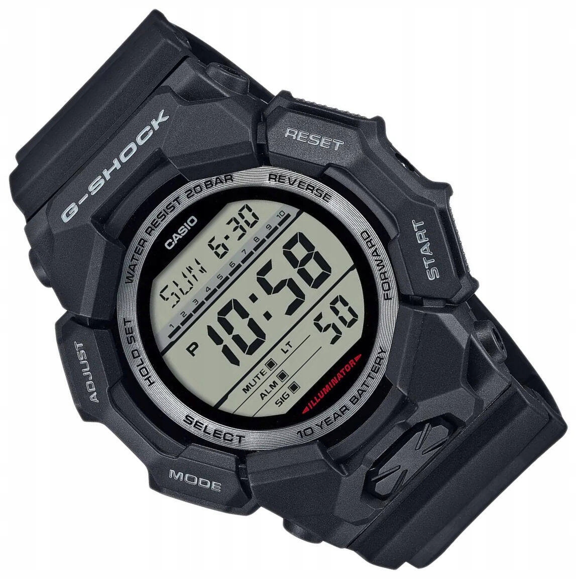 Černé Sportovní Voděodolné Hodinky Casio G-shock GD-010-1ER 200 M