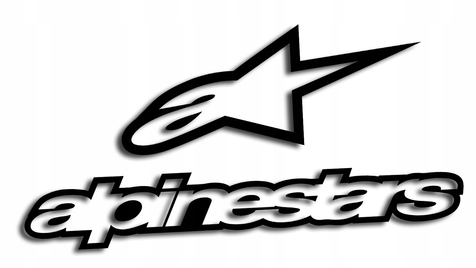 

Wycinana naklejka Alpinestars czarna