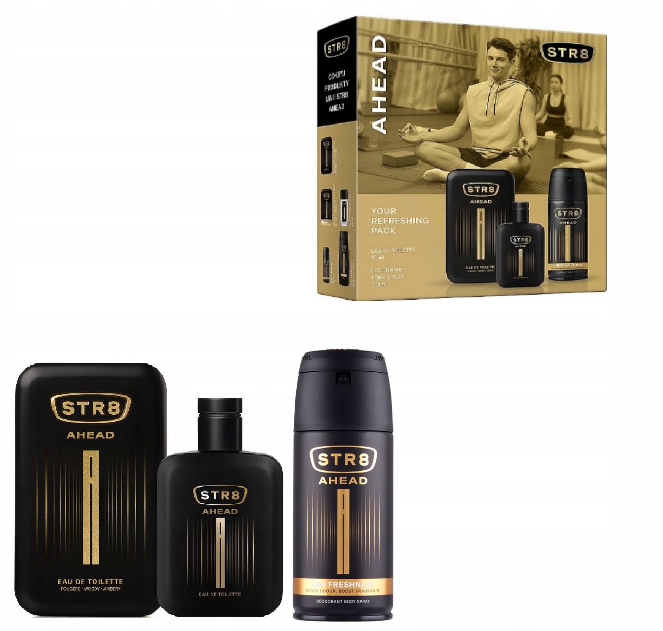 Dárková sada STR8 Ahead deodorant +edt 50 ml pro něj