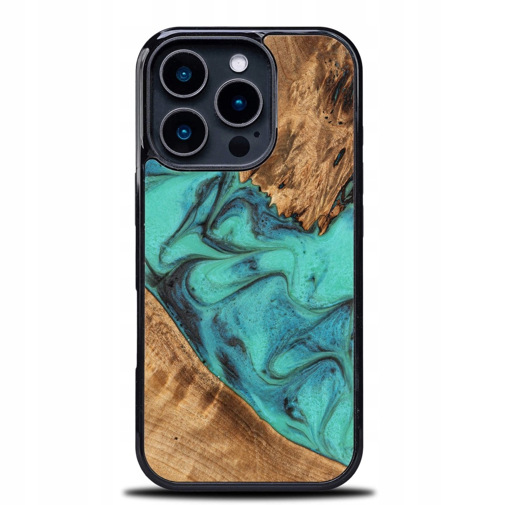 Pouzdro Bewood Unique pro iPhone 16 Pro tyrkysové