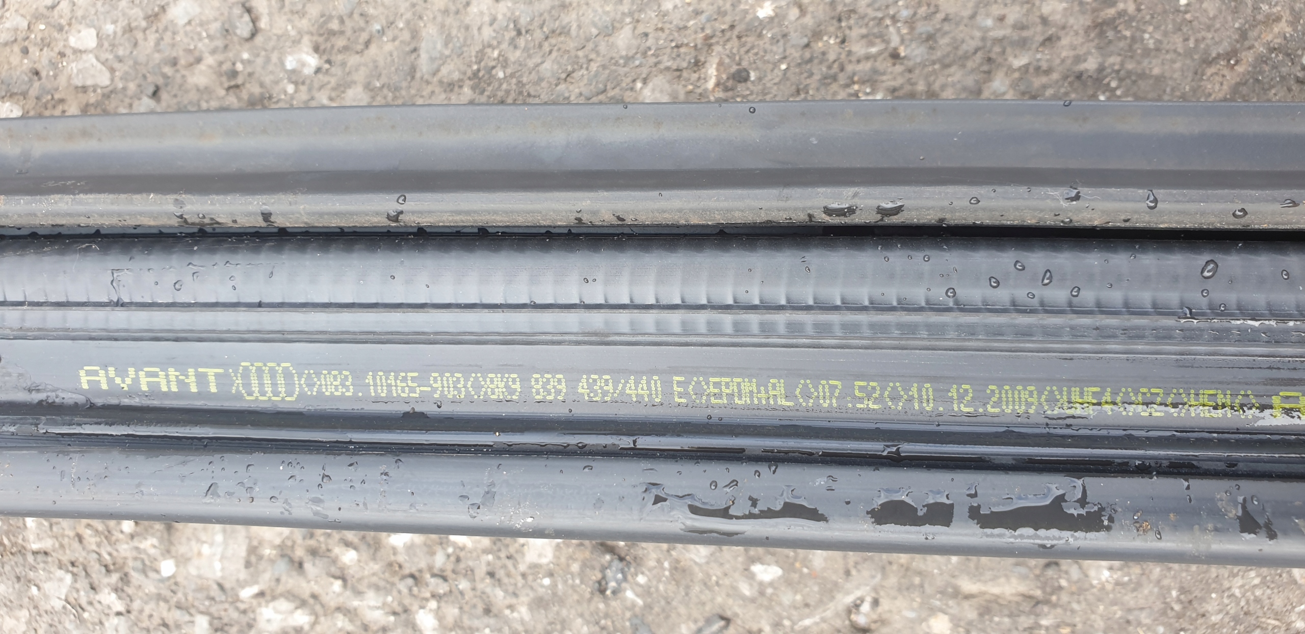 gasket windows door right rear part AUDI A4 B8 AVANT
