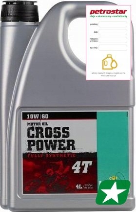 MOTOREX CROSS POWER 4T 10W60 4L
