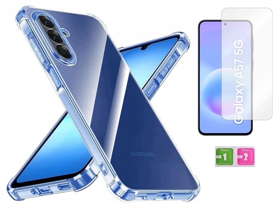 Etui pancerne do Samsung Galaxy A57 5G anti shock case obudowa szkło 9H