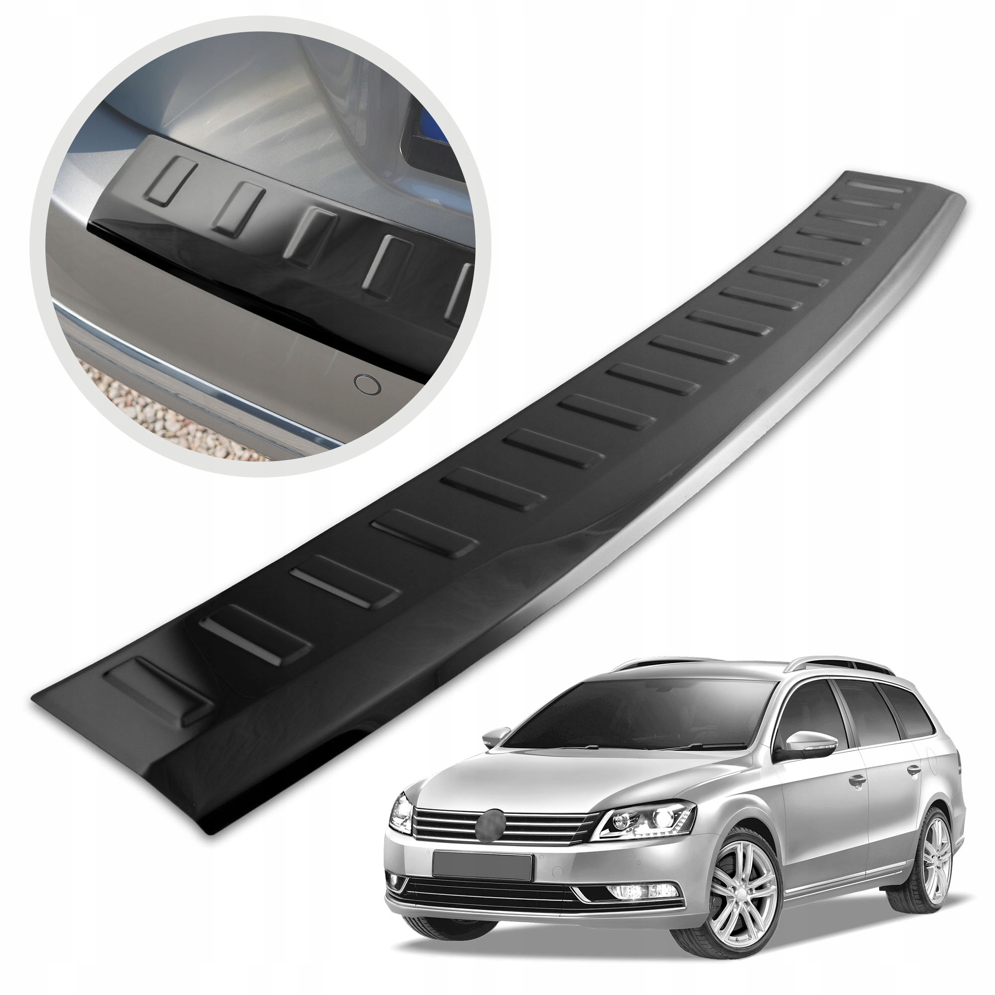 Ochranná lišta na zadný nárazník pre Vw Passat B7 2010-2014 Kombi