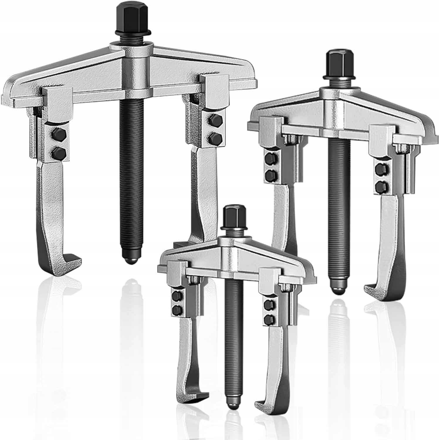 3x Sada Stahováků Ložisek Stahováků Ramen Celý Chromovaný Černý