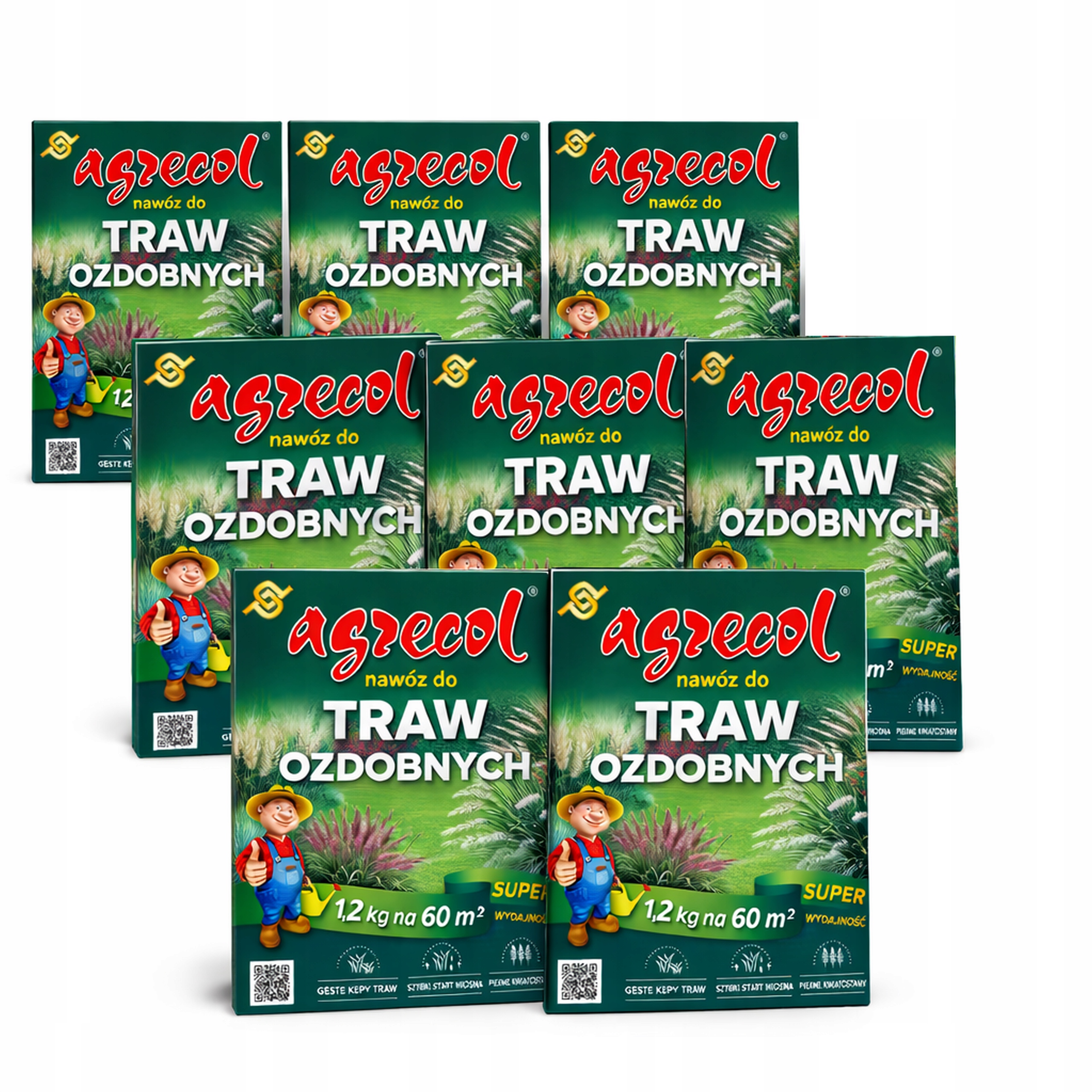 8x Hnojivo pro okrasné trávy 1,2 kg Agrecol – rychlý start na jaře, husté trsy