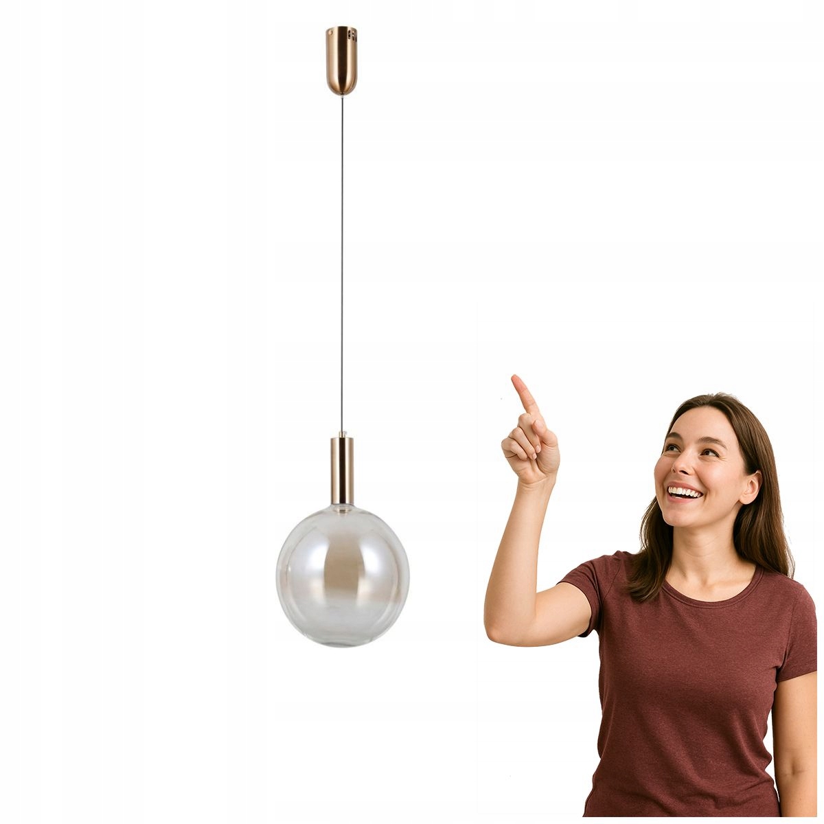 Závesná Led lampa 5W Strela PND-34378-1L-HBR Italux