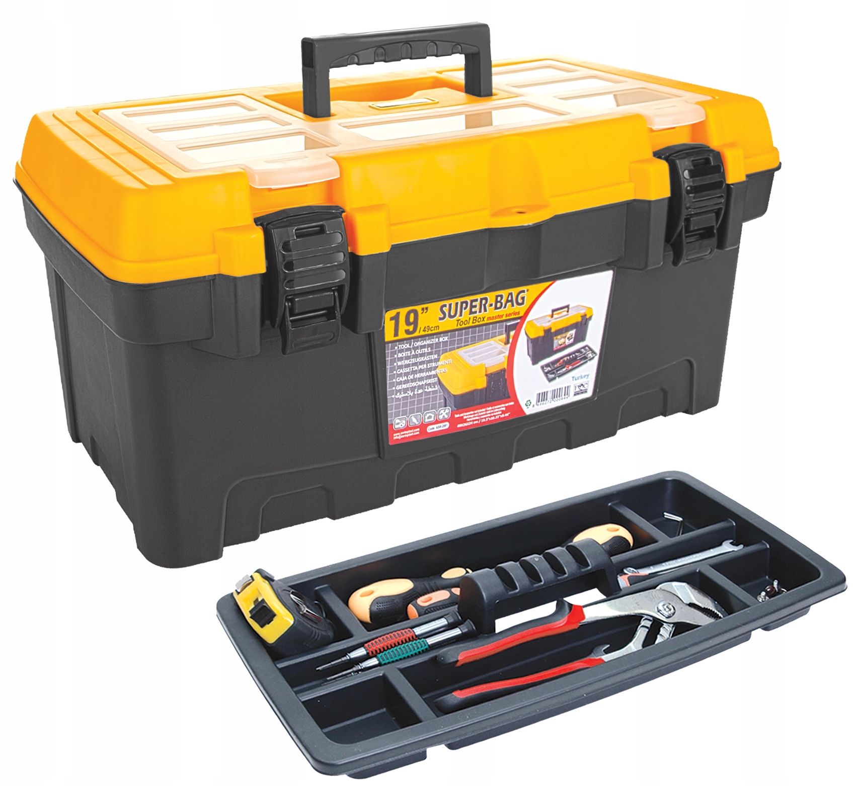 

Skrzynka Narzędziowa organizer Walizka 19"