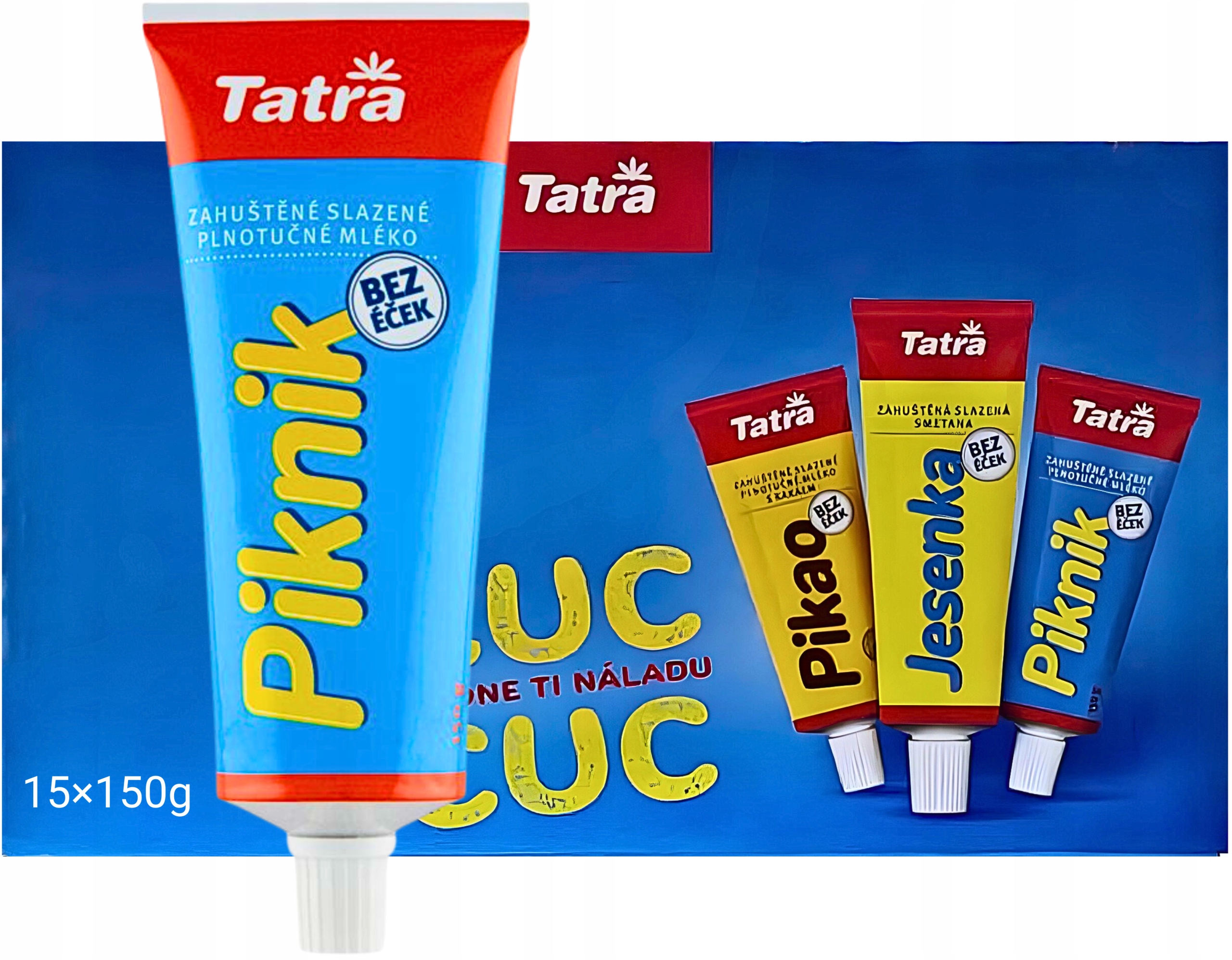 Levně Tatra Piknik Zahuštěné slazené plnotučné mléko 15×150g