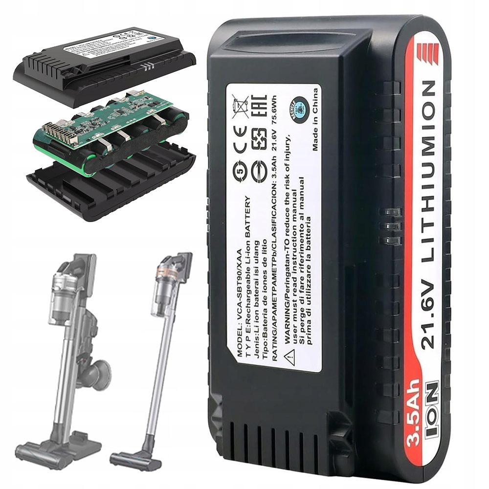 Batéria Li-ion 3.5AH 21.6V Pre Samsung JET75 JET90 JET90E VS9000