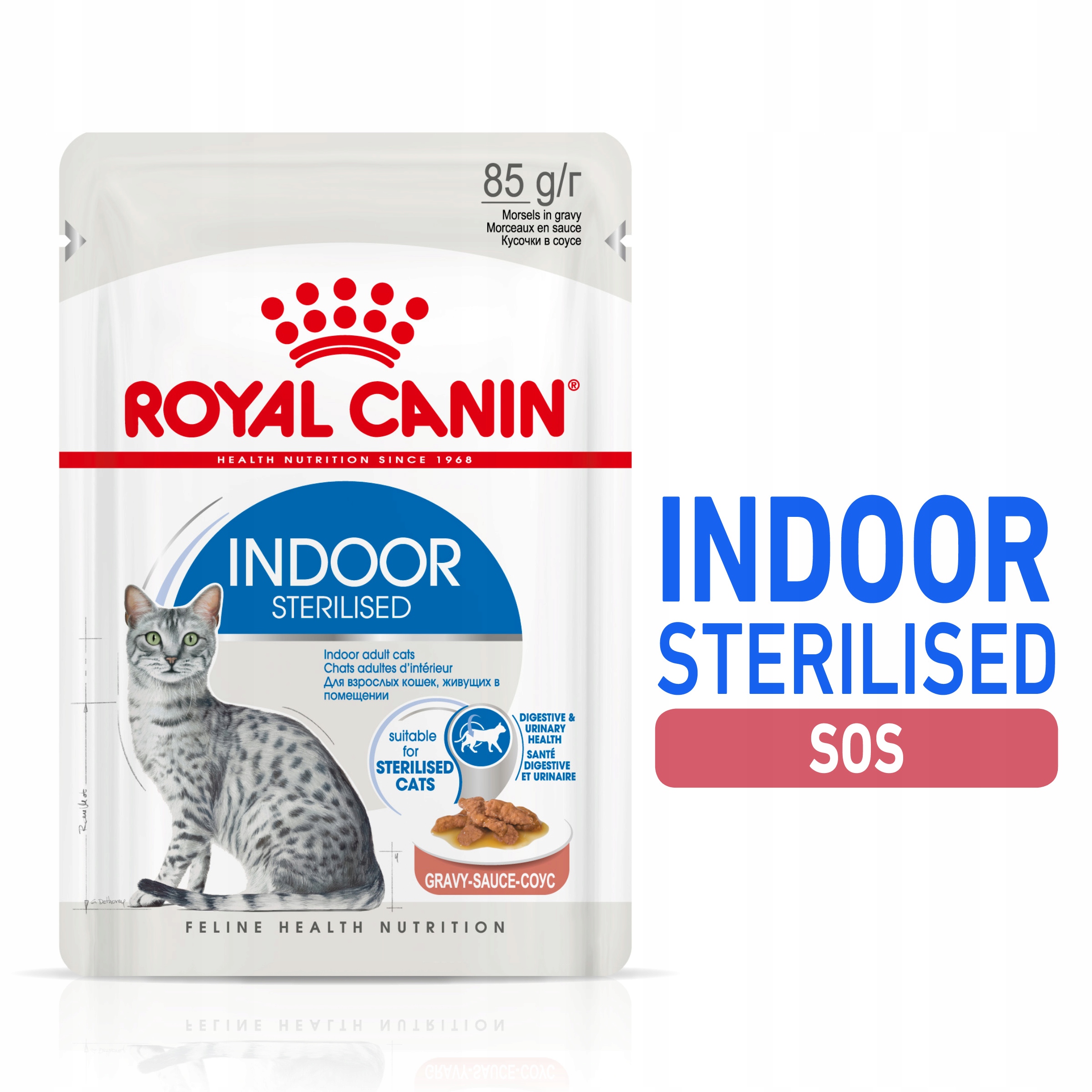 Vlhké Krmivo Royal Canin Indoor Sterilised v omáčce 85 g 12 ks