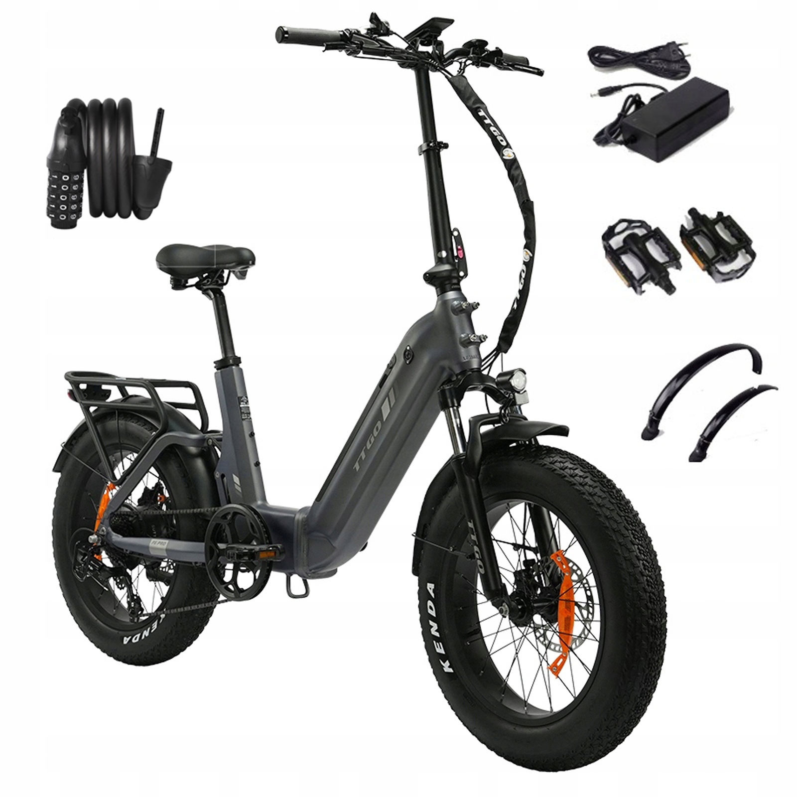 Elektryczny Rowerek Ttgo F6 Pro 250W 70Nm 20×4,0" 48V18Ah Zasięg 140 km Pl