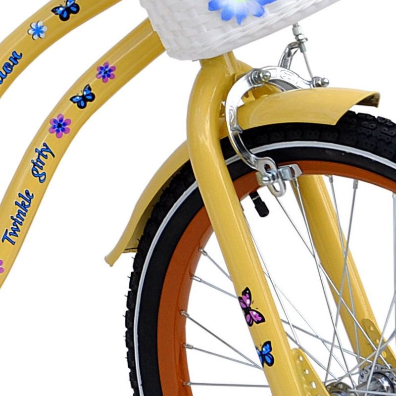 Rower 20 cali TWINKLE GIRLY Fashion CREME Rozmiar ramy 10 cali