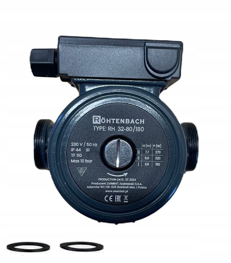 Cirkulačná obehová pumpa Rohtenbach Rh 32-80/180