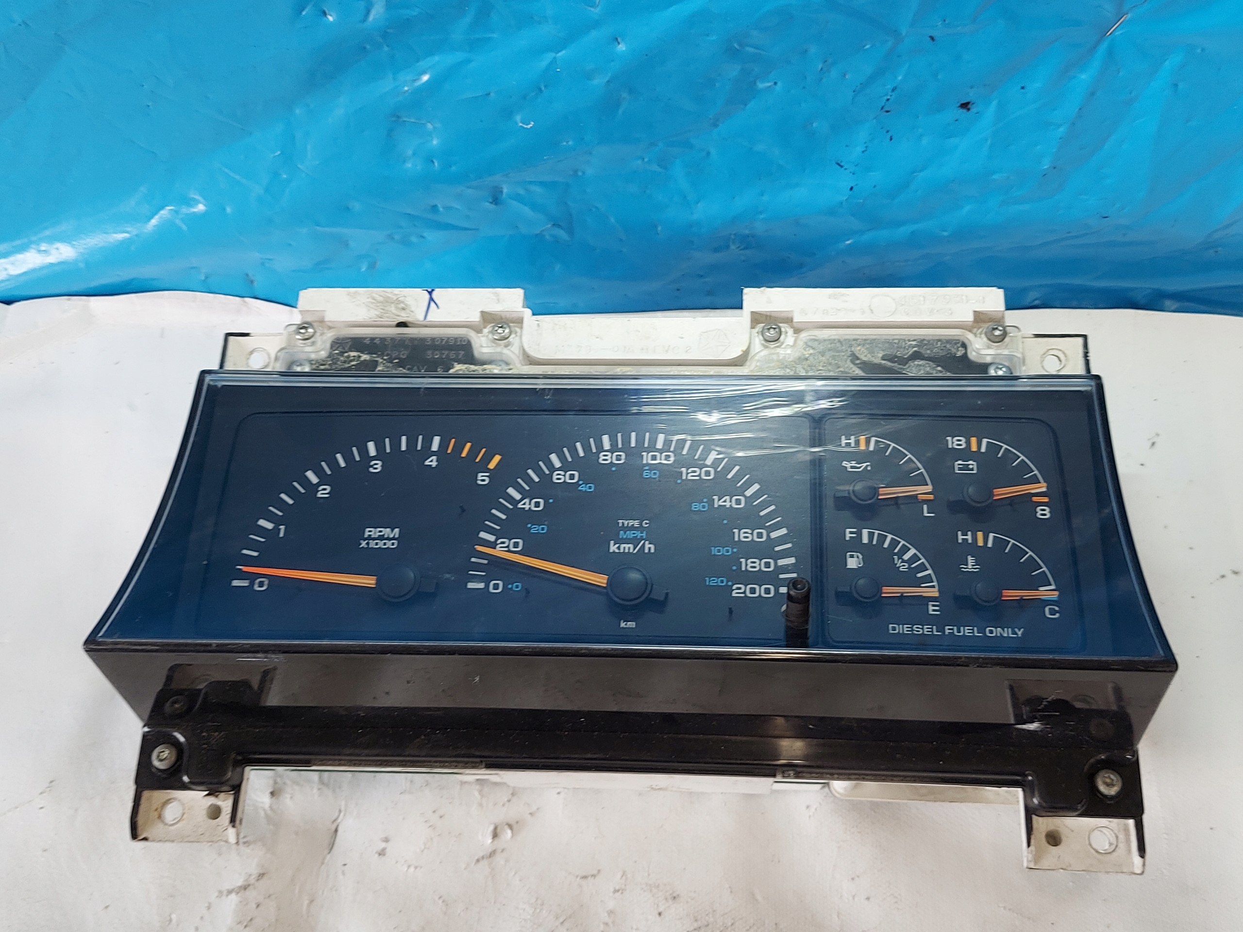 dials clock CHRYSLER VOYAGER II 2.5 TD 437782