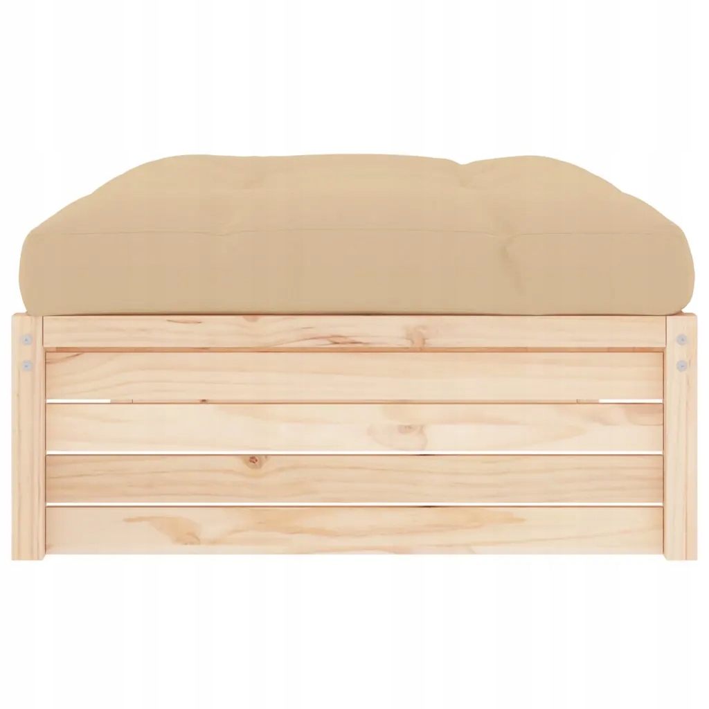 Podnóżek ogrodowy, 120x80 cm, lite drewno sosnowe Model 825765