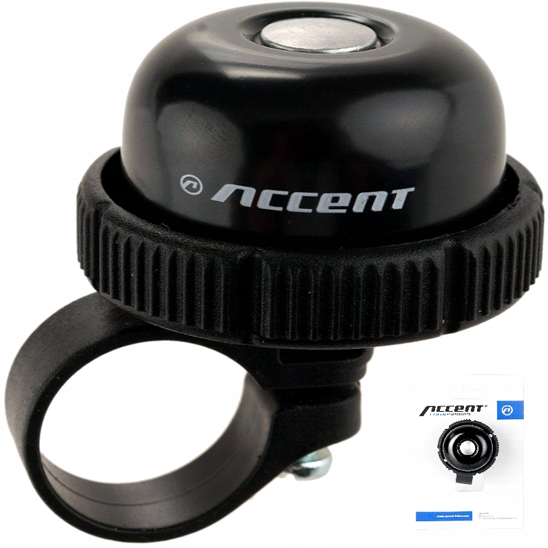 Dzwonek rowerowy Accent Roll czarny