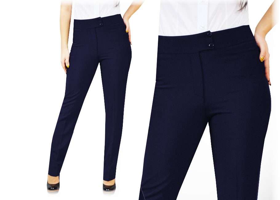 BIZNESOWE WYSZCZUPLAJĄCE KLASYCZNE SPODNIE Roz.48