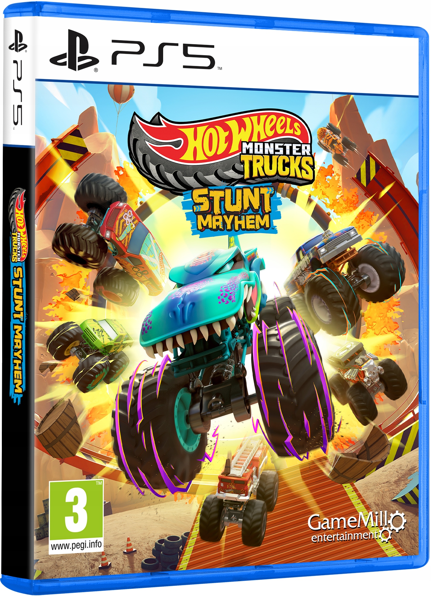 Hot Wheels Monster Trucks Stunt Mayhem PlayStation 5 (PS5) pudełko