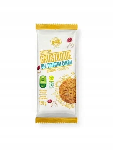 Levně 5 x Hruškové sušenky brusinky Amarant Zpc Box, 120 g