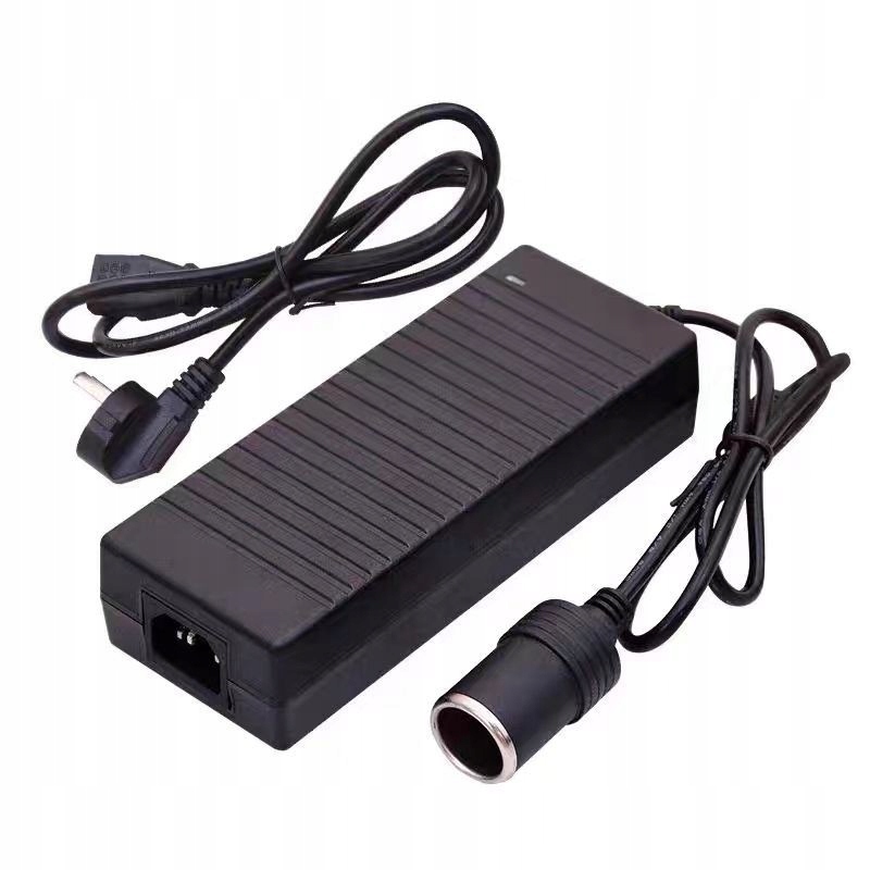 ZASILACZ 230V NA 12V 10A 120W Z GNIAZDEM ZAPALNICZKI ADAPTER