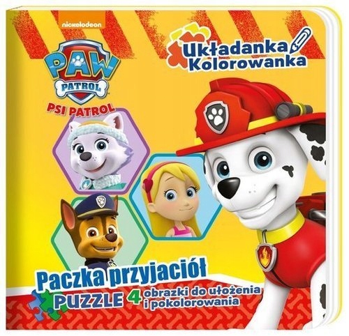 KSIĄŻECZKA PSI PATROL PUZZLE PACZKA PRZYJACIÓŁ