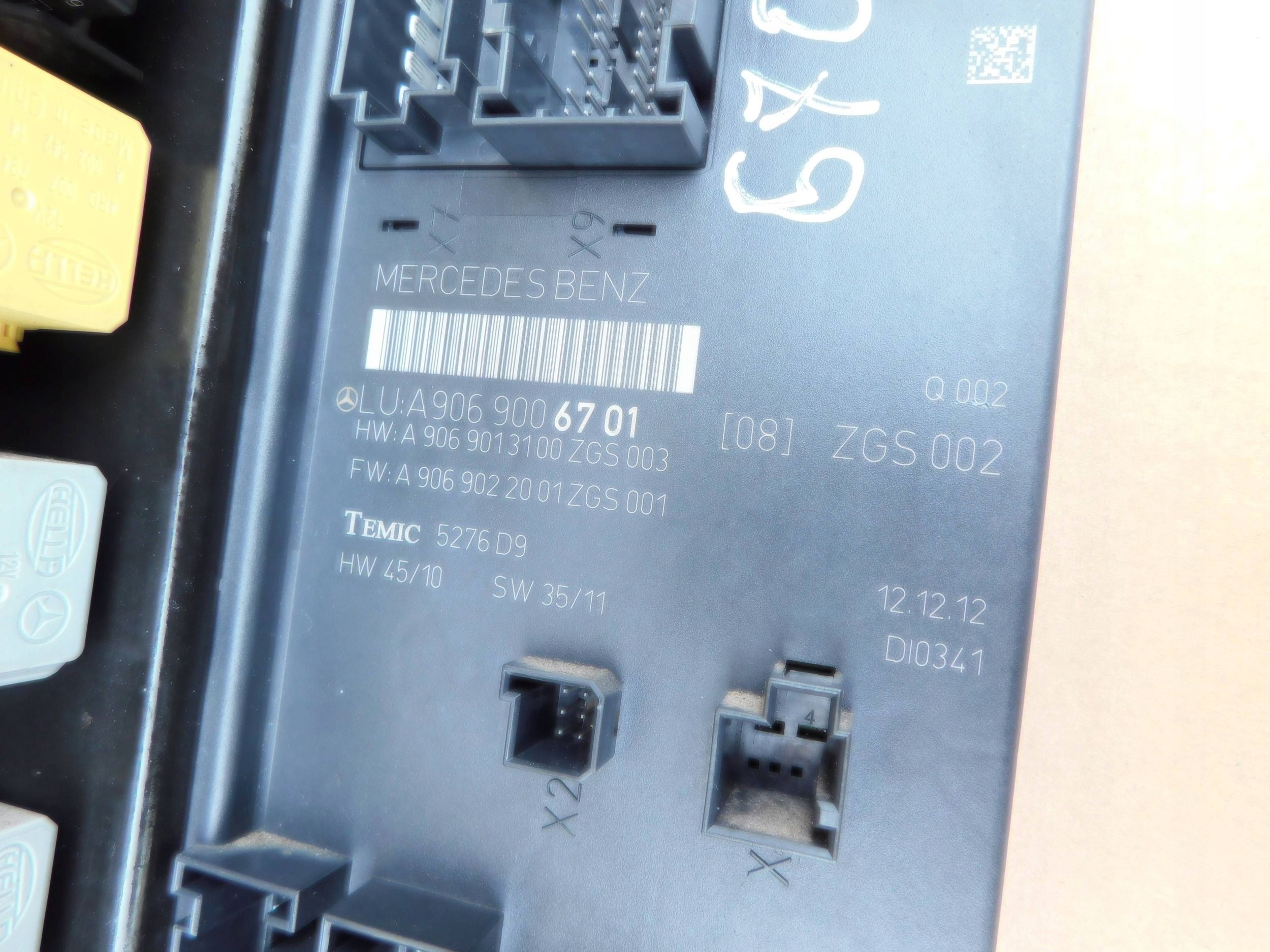 Module fusibles Module SAM Sprinter 906 Crafter Original A9069006701