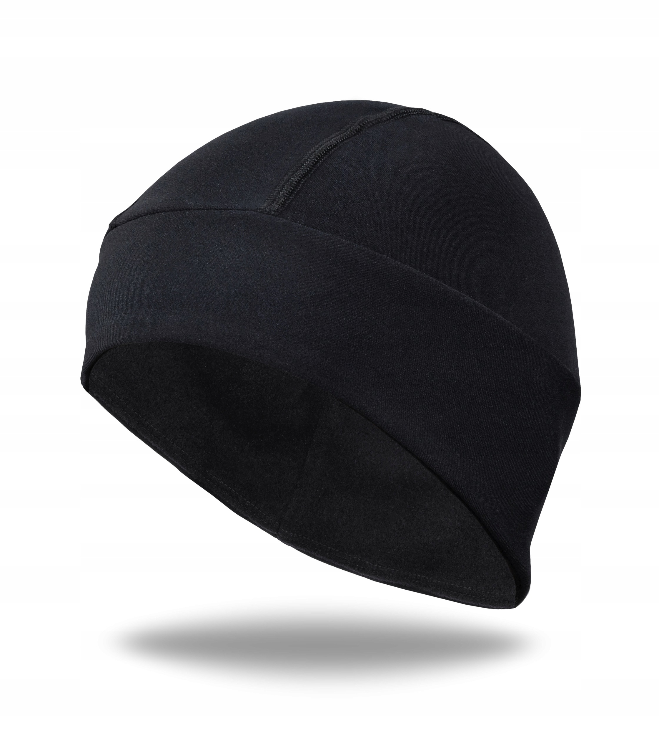 Ocieplana Czapka Kolarska pod kask Luxa Core Black jesień wiosna