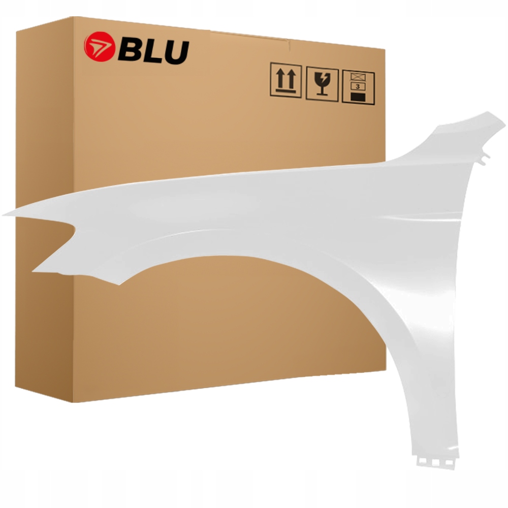 Blu Blatník Vw Passat B8 LS9R levý bílý 14-23 přední pozink GletscherWeiss