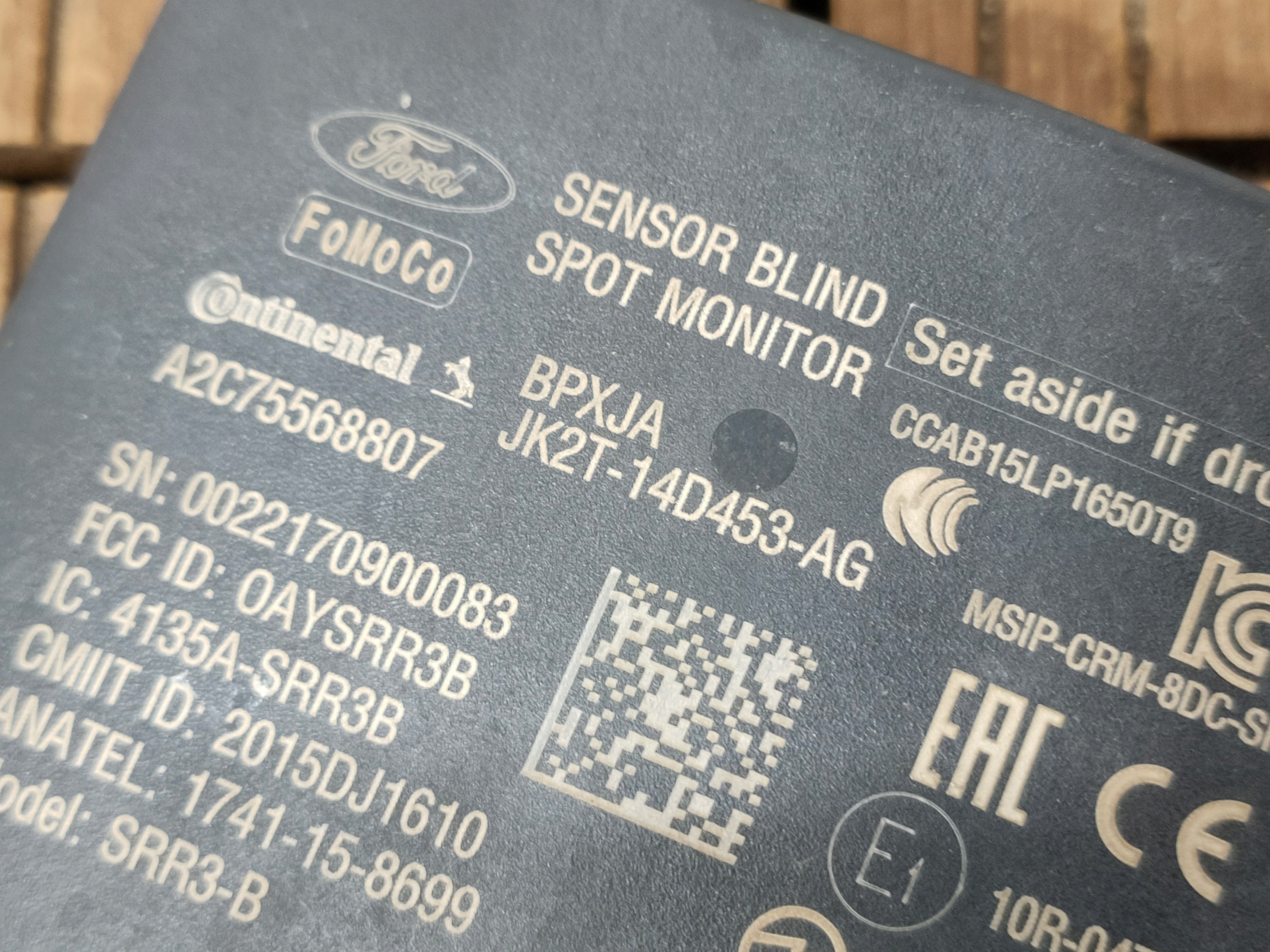 FORD TRANSIT CUSTOM 19-23 RADAR BLIS sensor MARTWEGO POLA JK2T-14D453-AG