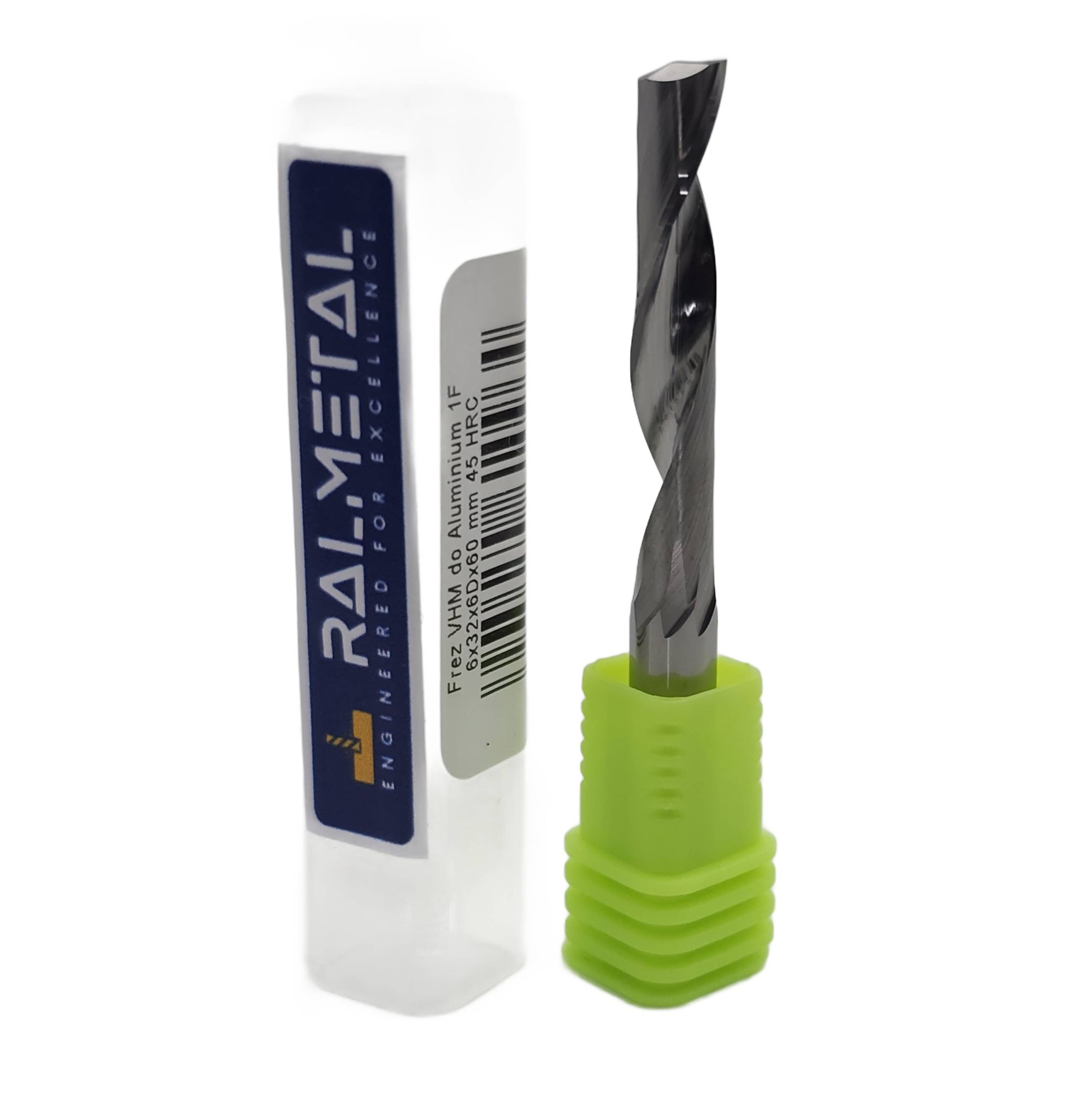 Frez VHM 1 piórowy do ALUMINIUM 6 x 32 x 60 mm