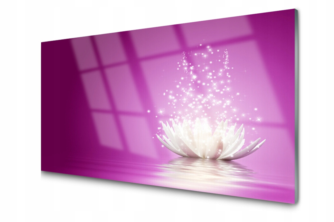 

Panel szklany dekoracyjny Kwiat Lotosu 100x50