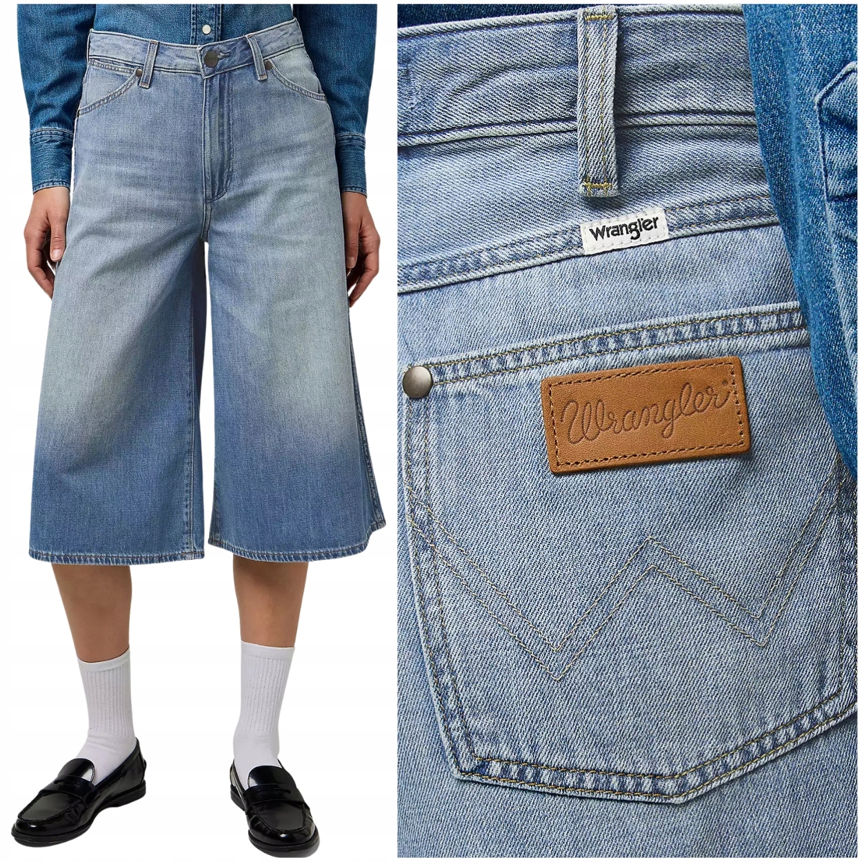 Wrangler The Culotte vysoké dámské šortky krátké kraťasy W31